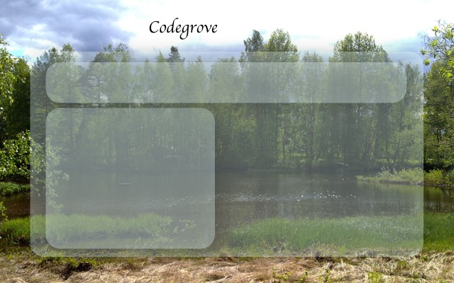 Rounded, transparent forms